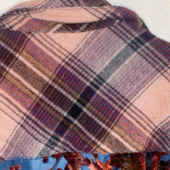 Aratta Silent Gourney women’s Multi Fabric Flannel Button Up size small - Picture 7 of 8